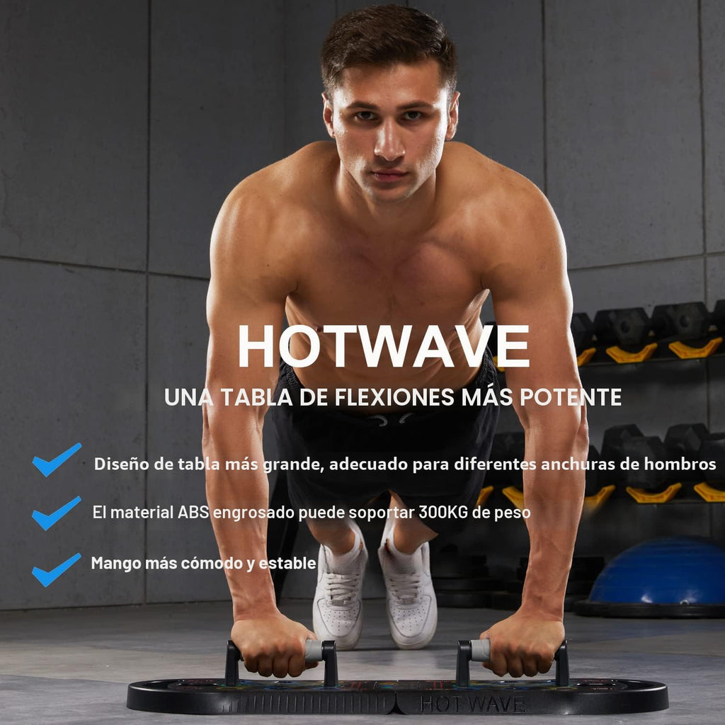 Tabla de Flexiones Push Up, Tabla de Flexiones Portátil, Barra de Flexiones Plegable 20 en 1