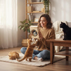 Rompecabezas de madera para adultos, rompecabezas de madera de gato 3D de 200 piezas, rompecabezas desafiantes de madera con forma de animal único, regalos para adultos, 11.4 x 11.3 pulgadas