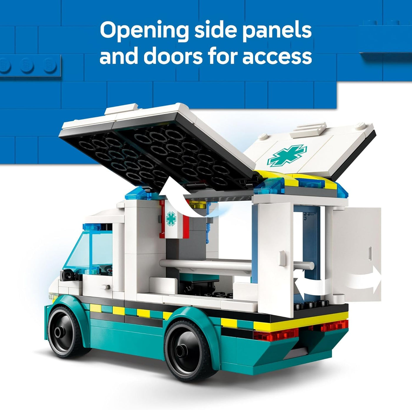 LEGO Juguete de ambulancia de emergencia urbana Juguete