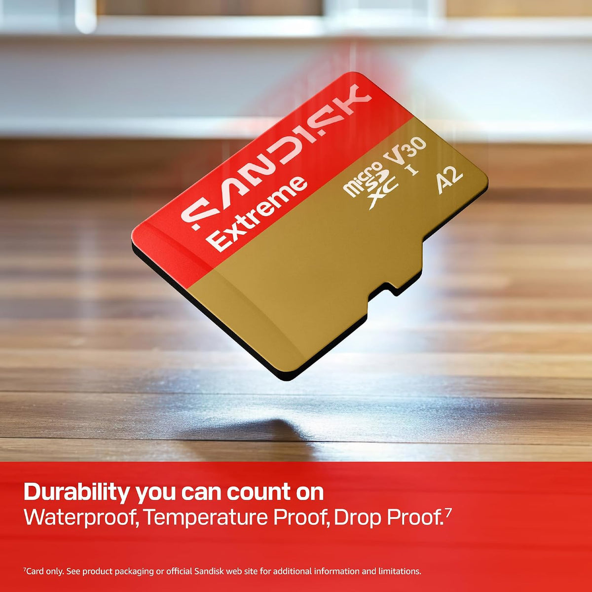 SANDISK Tarjeta microSD extrema de 128 GB + adaptador, velocidades de