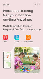 Reloj inteligente con GPS 4G para niños, línea de WhatsApp, videollamada y texto, chat de voz, mensaje de alarma SOS, antipérdida, rastreador en tiempo real, podómetro, cámara de modo silencioso, cámara TikTok Facebook, versión global de 3 a 15 años
