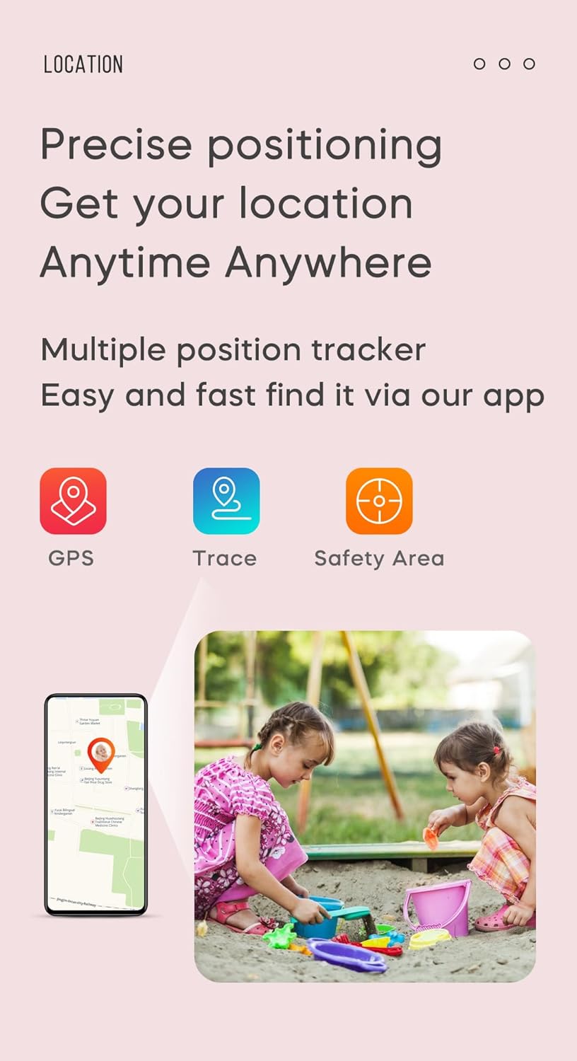 Reloj inteligente con GPS 4G para niños, línea de WhatsApp, videollamada y texto, chat de voz, mensaje de alarma SOS, antipérdida, rastreador en tiempo real, podómetro, cámara de modo silencioso, cámara TikTok Facebook, versión global de 3 a 15 años