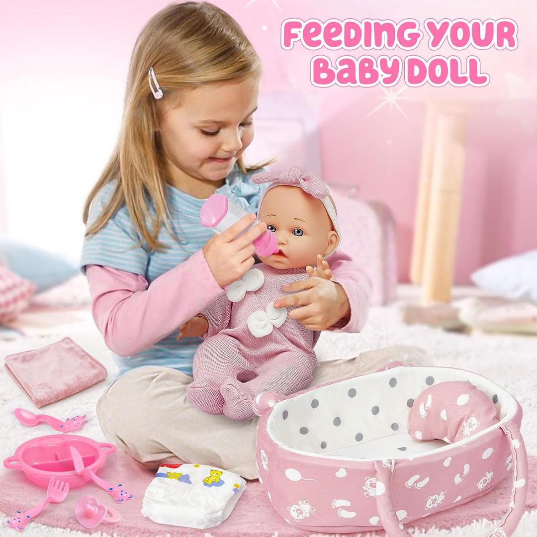 Golray juego de muñeca de bebé suave de 12 pulgadas con accesorios,...