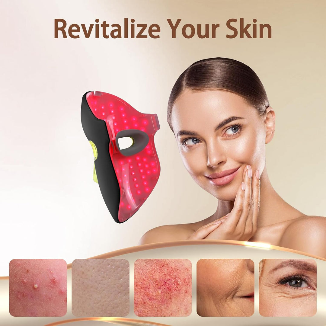 Kelyoo Terapia de luz roja para mascarilla facial \u2013 Terapia de...
