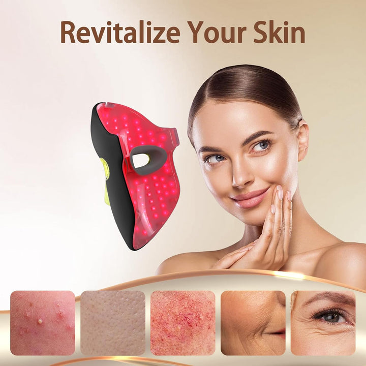 Kelyoo Terapia de luz roja para mascarilla facial \u2013 Terapia de...