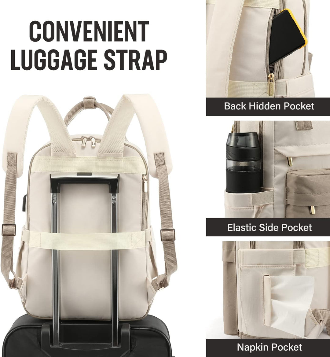 LOVEVOOK - Mochila para laptop de 15.6 pulgadas para mujer, bolsa d...