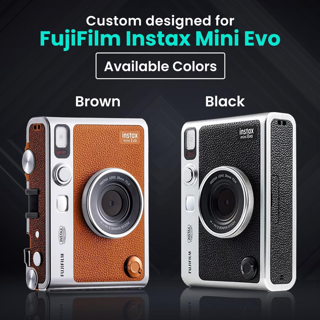 Fujifilm Paquete de cámara híbrida Instant Mini EVO con 20 hojas de...
