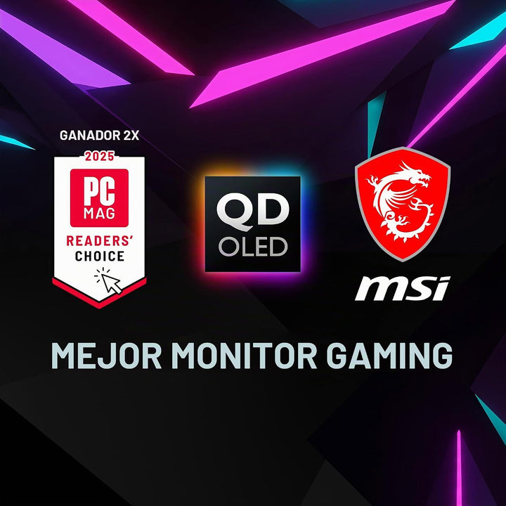 msi MAG 272QP QD-OLED X24 Monitor de juegos WQHD de 27 pulgadas, pa...