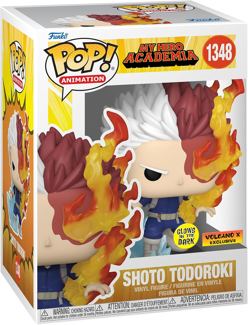 Funko POP! Animación My Hero Academia Shoto Todoroki (Brillo en la oscuridad), Exclusivo