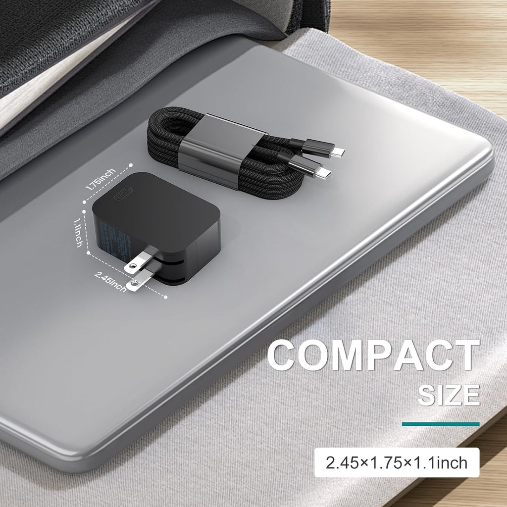 Nuevo cargador de superficie de 65 W con enchufe de CA plegable, compatible con cargador Surface Pro 13 11, 12, 10, 9, 8, 7+, 7, 6, 5, 4, 3, X, Surface Book3, 2, 1, laptop y tableta, compatible con