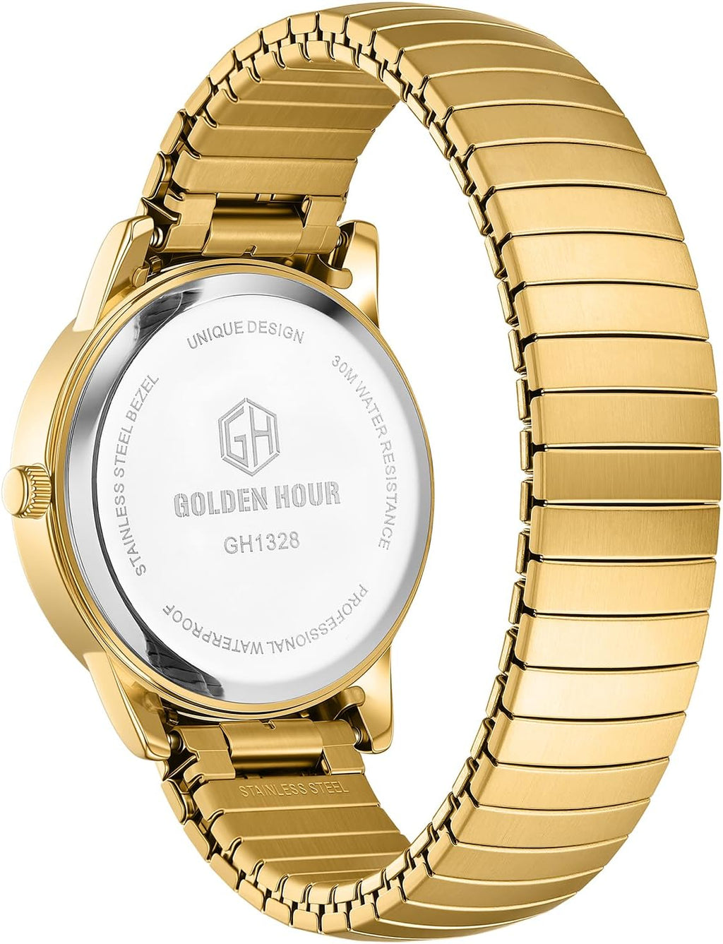 GOLDEN HOUR Relojes para Hombre de Lectura Fácil, Estilo Casual para Vestir