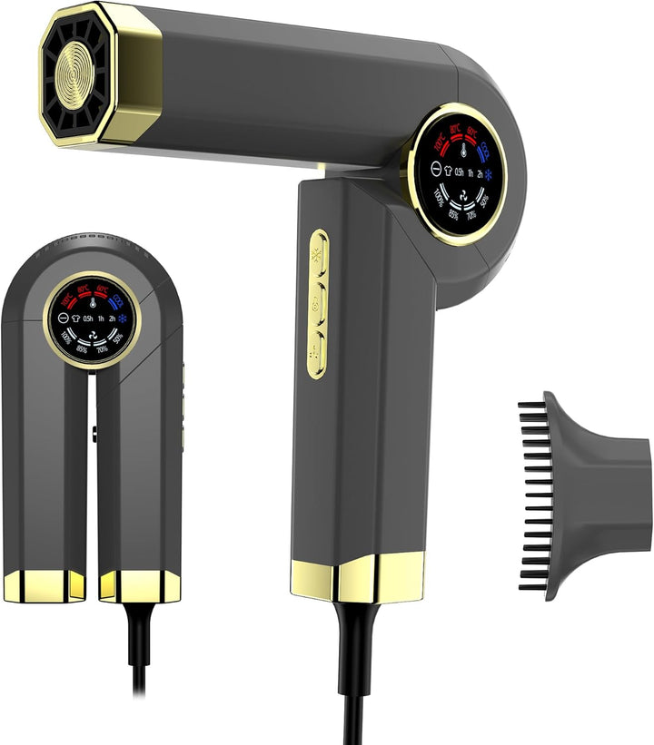 ARVGORV Secador de pelo, secador de alta velocidad de 1400 W con mo...