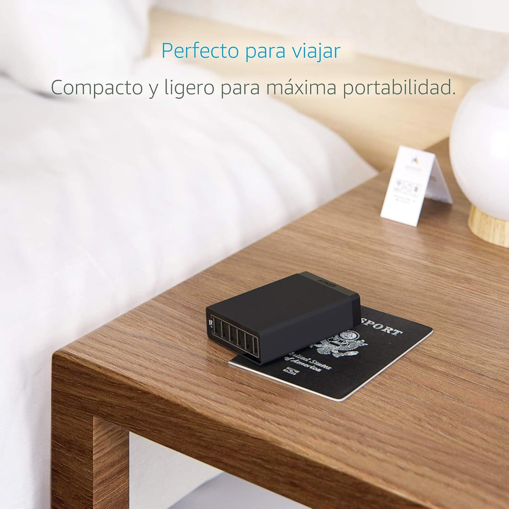 Anker, AK-A2123111, hub USB de 6 puertos
