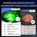Fútbol con luz RGB, bola tricolor que brilla en la oscuridad, tamaño 6