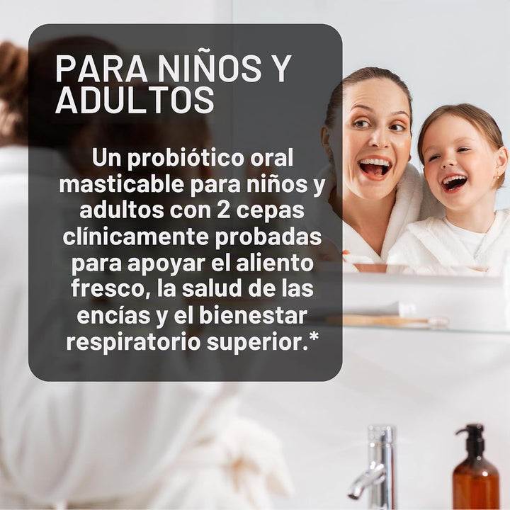 NatureWise Probióticos orales para el mal aliento bucal, menta mast...
