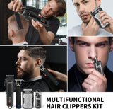 HIENA PRO - Cortadora de pelo inalámbrica para hombre, kit de peluq...