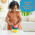 Wow Toys Pip The Pirate Ship - Barco pirata alimentado por fricción con figuras y cañón | Sin baterías, juguete duradero de baño o sala de juegos para niños pequeños de 1 a 5 años