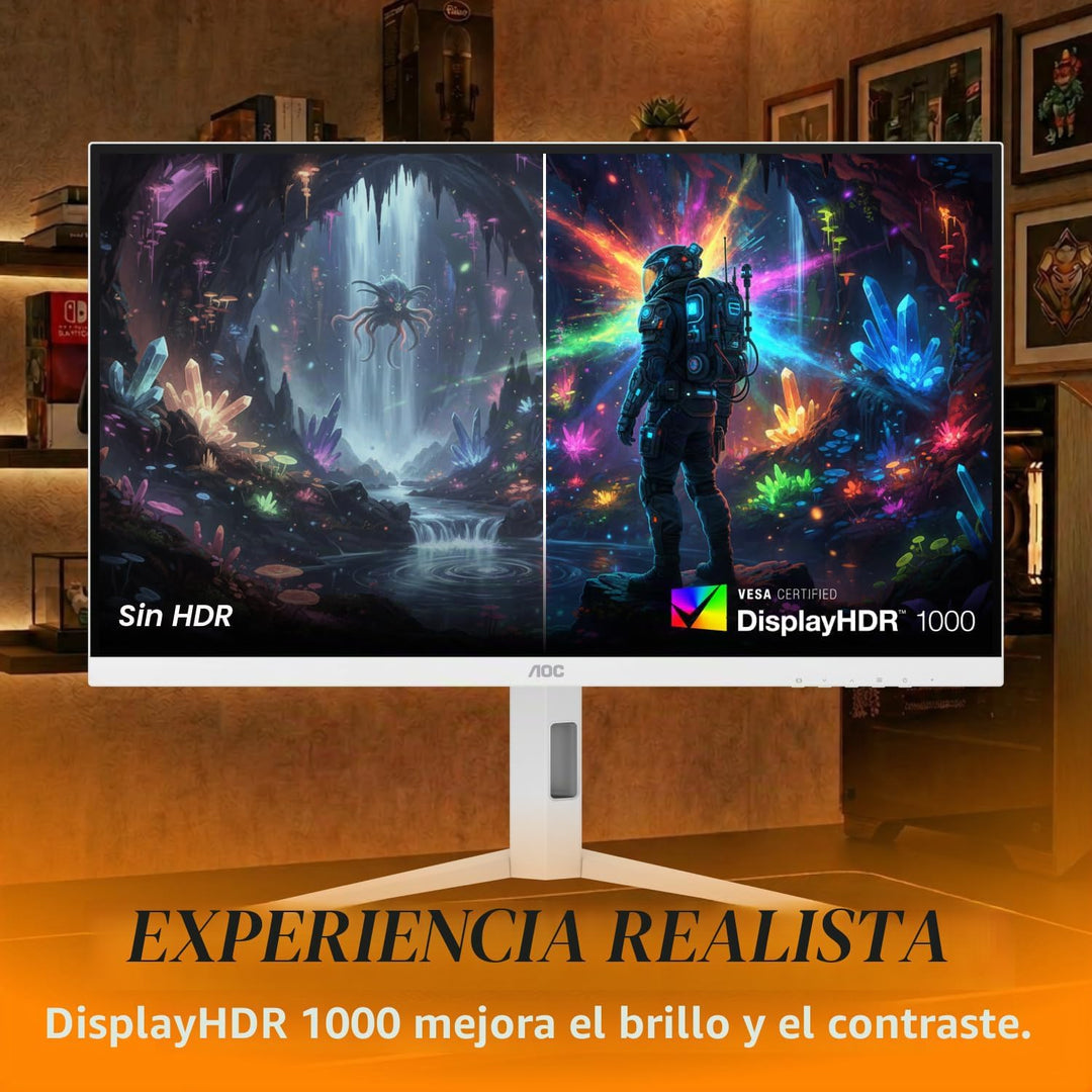 AOC Monitor para juegos Mini-LED de 27 pulgadas, QHD 2560×1440, 320...