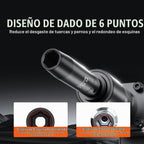 Vevor - Juego de 1/2 pulgada de enchufes de impacto de 9 piezas, juego de enchufes profundos métricos 29-38 mm, juego de enchufes de eje de 6 puntas Cr-Mo para reparación de automóviles, marcas de