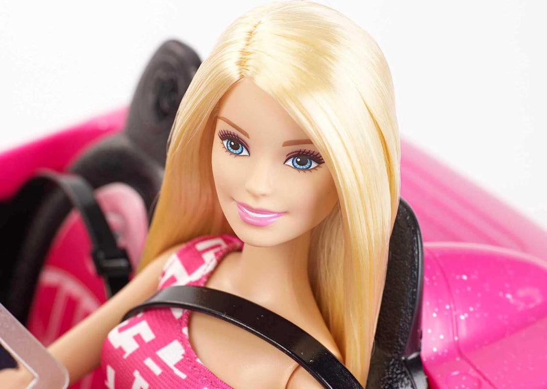 Barbie convertible y paquete de muñeca