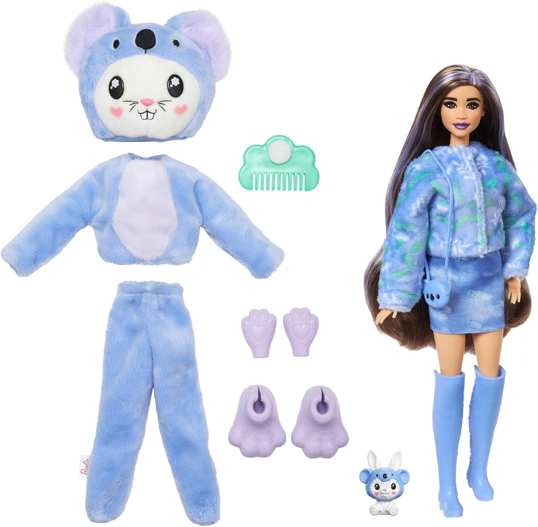 Muñeca Barbie Cutie Reveal y Accesorios con Disfraz de Animal y 10...