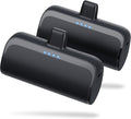 [Paquete de 2] Mini cargador portátil para iPhone, 5200 mAh
