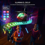 SYMA Helicóptero RC para niños, luces LED de 7 colores, 40 minutos de tiempo de vuelo, rojo