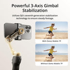 DJI Osmo Mobile 7P Gimbal Stabilizer para iPhone y Android, seguimiento