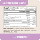 Accentrate 110 - Suplemento Focus - Complejo de vitamina B metilado...