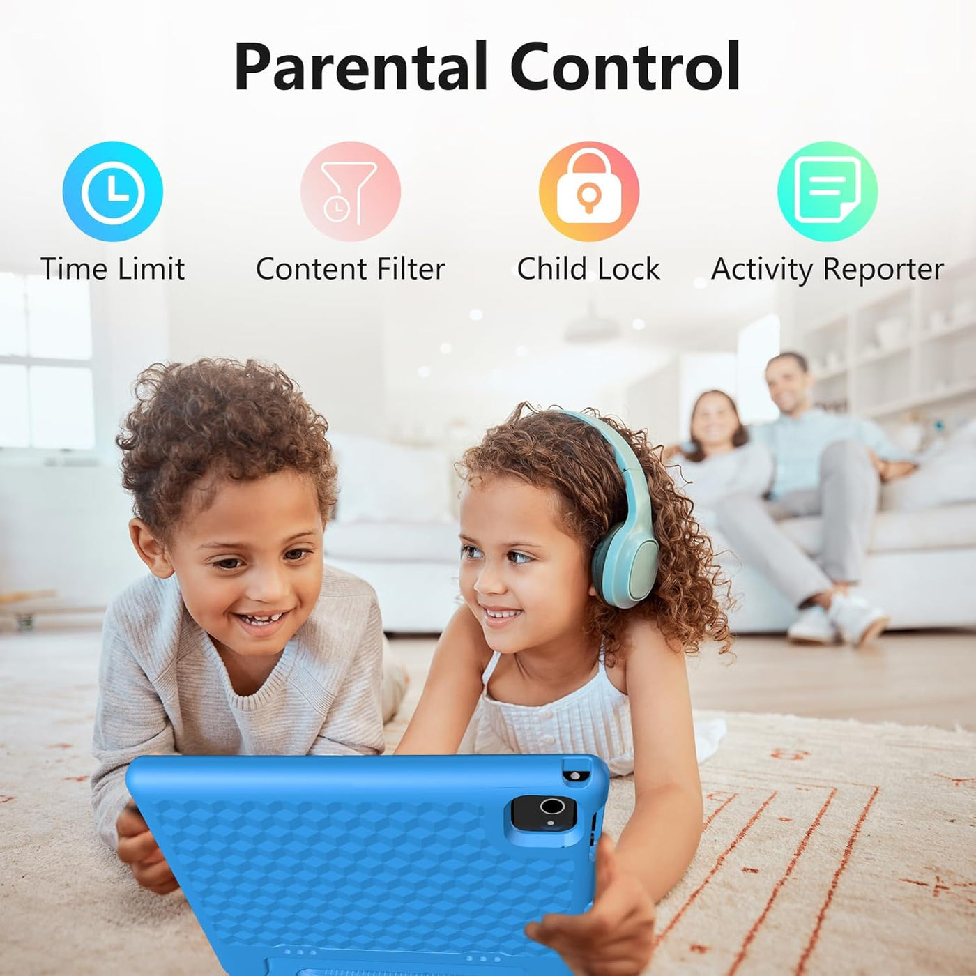 JREN Tablet para Niños ｜ 10 Pulgadas 64GB Android 14 ｜ Octa-core ｜...