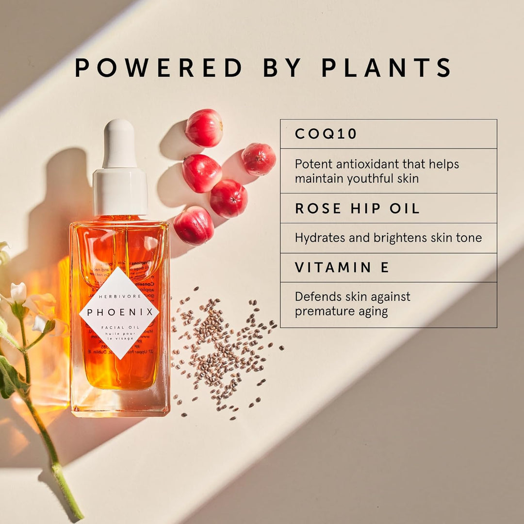 HERBIVORE Aceite facial antienvejecimiento de rosa mosqueta Phoenix...