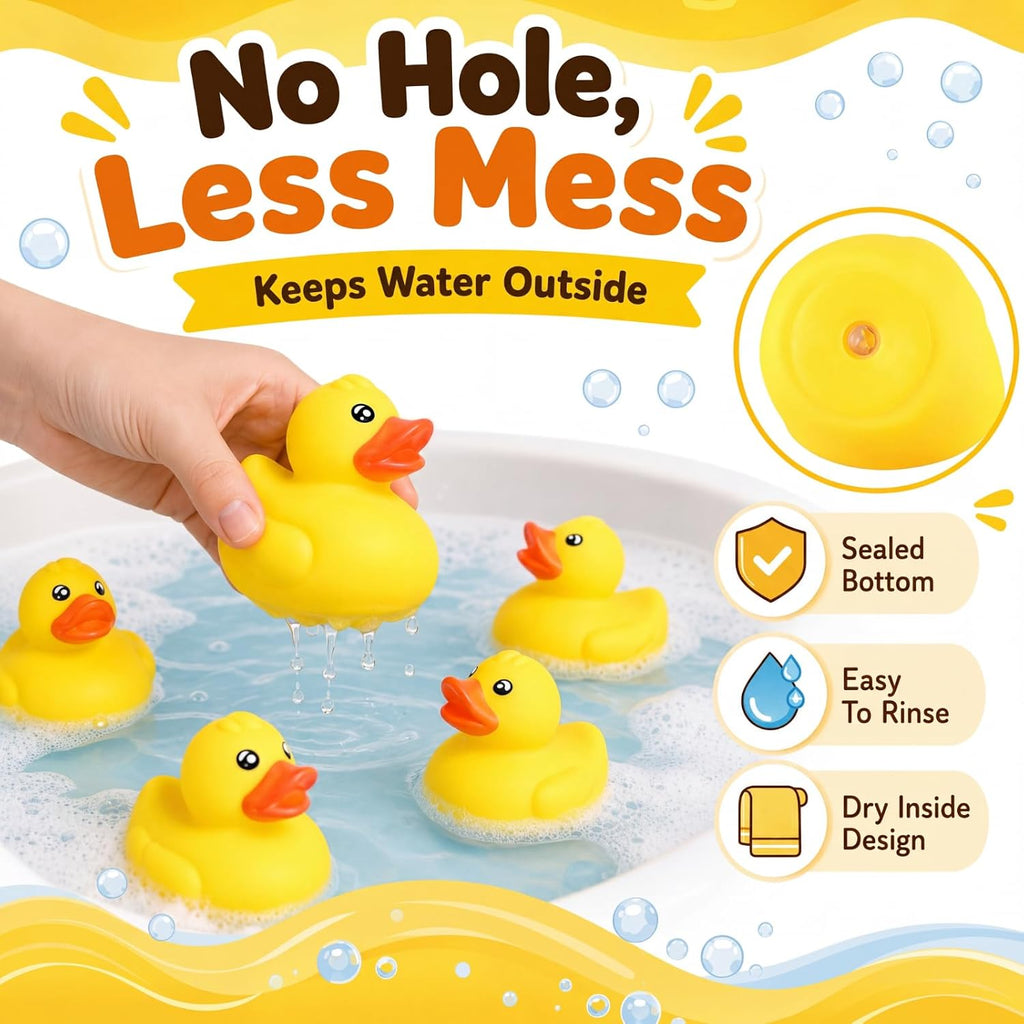 Lenwen 180 piezas de 2.2 pulgadas, impermeables, sin agujero, de goma, con tapón sellado, sin agujero, juguete flotante de baño para decoración de fiesta de cumpleaños, regalo de piscina