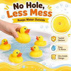 Lenwen 180 piezas de 2.2 pulgadas, impermeables, sin agujero, de goma, con tapón sellado, sin agujero, juguete flotante de baño para decoración de fiesta de cumpleaños, regalo de piscina