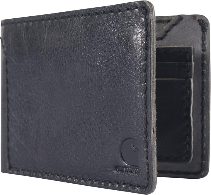 Carhartt Billetera plegable de piel pátina B0000400 para hombre