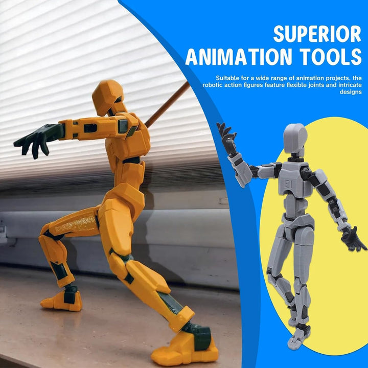 MerryXD Paquete de 6 figuras de acción 3D T13 completadas, muñeco N...