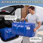 TICONN Paquete de 6 bolsas de mudanza extra grandes resistentes con cremalleras y asas de transporte, bolsas de almacenamiento duraderas para organizadores de armario y almacenamiento (paquete de 6