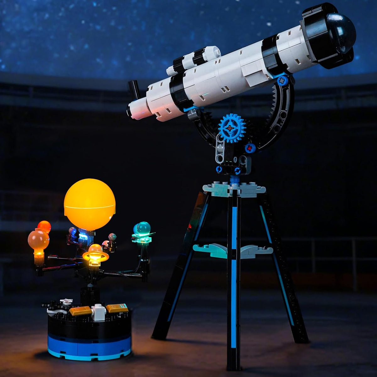 Iluminación LED compatible con el telescopio de exploración espacial LEGO 31378, solo luces, kit de luz compatible con LEGO Creator 3 en 1 31378, no incluido el modelo