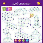 Kit de construcción de fuerte que brilla en la oscuridad para niños, juguetes de construcción STEM, regalo educativo para niños y niñas de 4, 5, 6, 7, 8, 9, 10, 11, 12 años, juego creativo definitivo