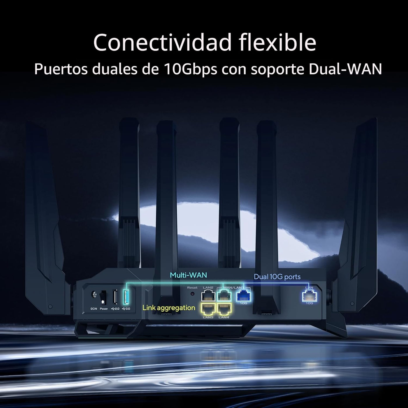 ASUS RT-BE96U BE19000 802.11BE Router de Rendimiento Tri-Banda WiFi...