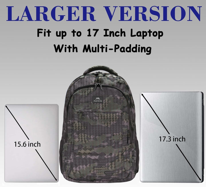MATEIN - Mochila para computadora de 17.3 pulgadas, mochila de viaj...