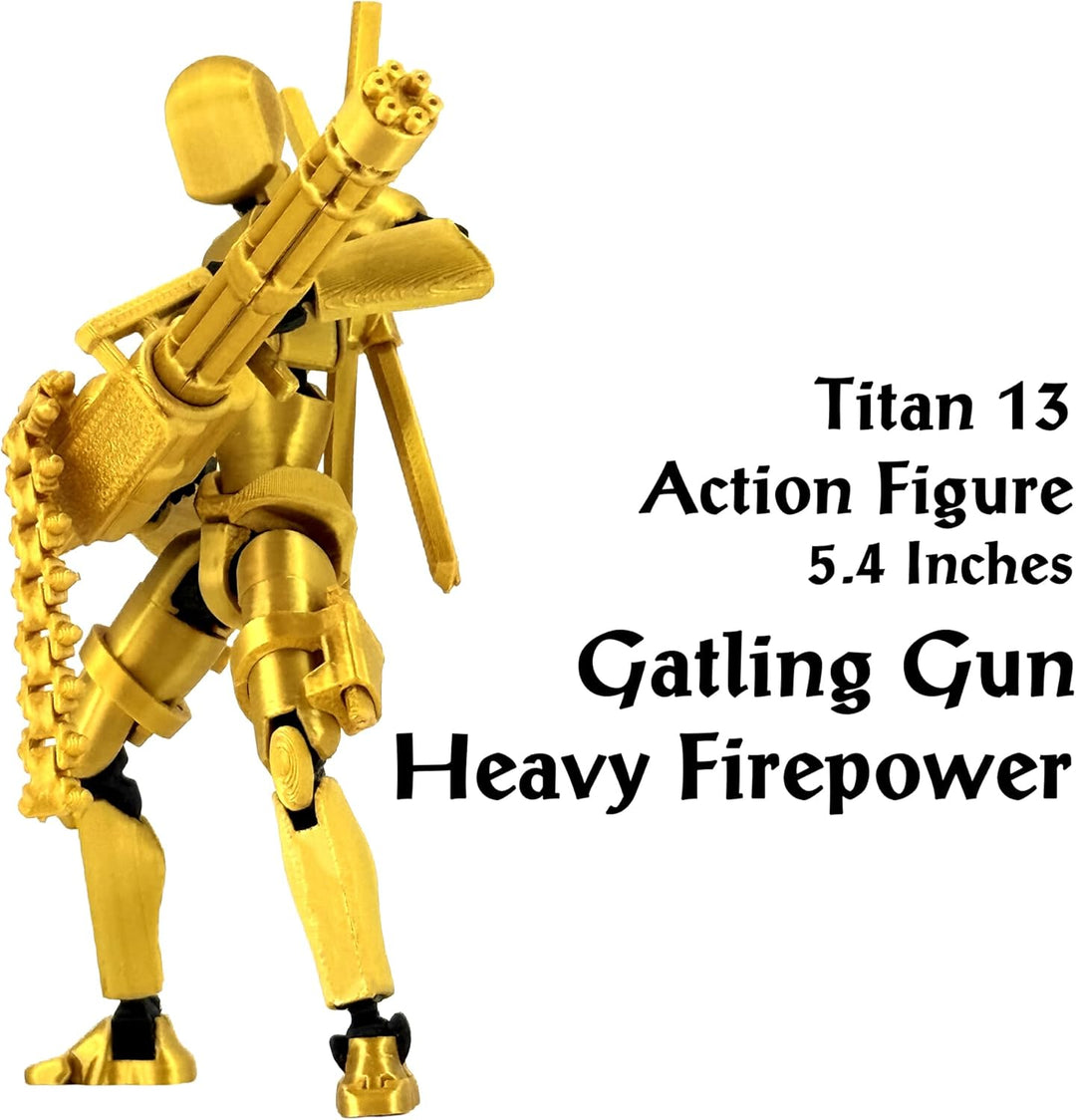 Gatling Gun T13 Titan 13 Conjunto de Figuras de Acción【Ensamblado】,...