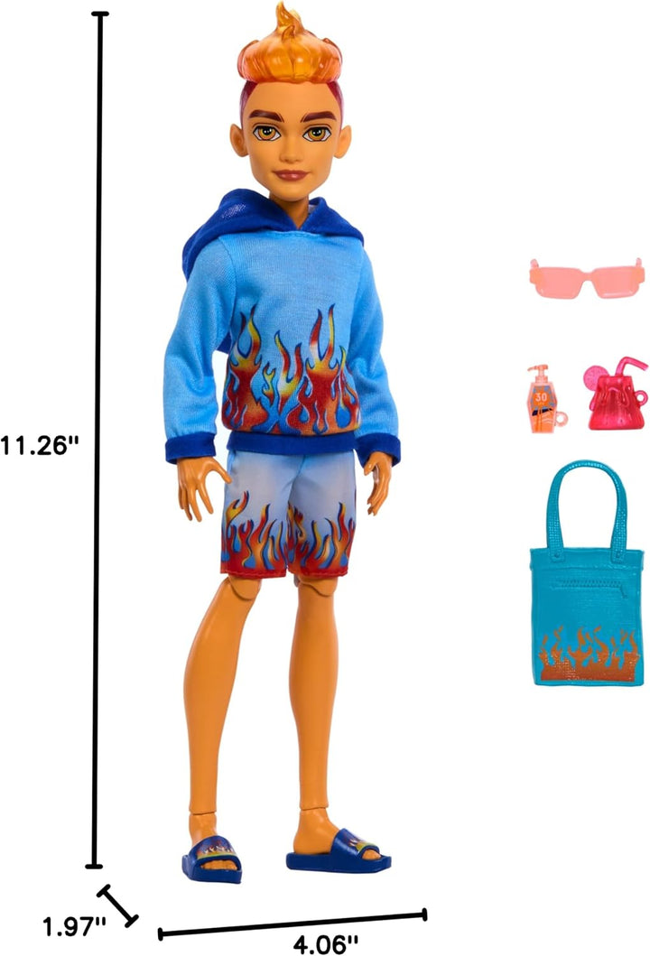 Muñeca Monster High Scare-adise Island Heath Burns con Sudadera con...