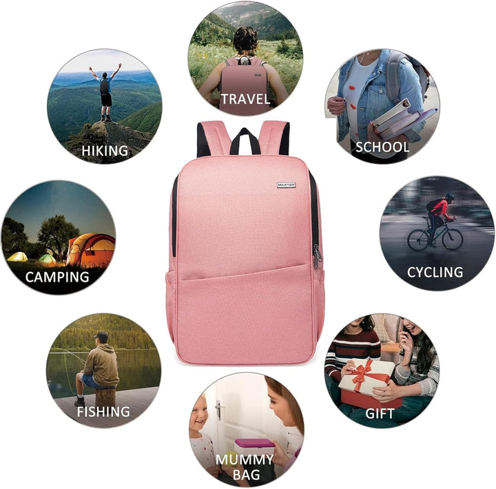 MAXTOP Mochila para portátil de almacenamiento profundo con puerto...