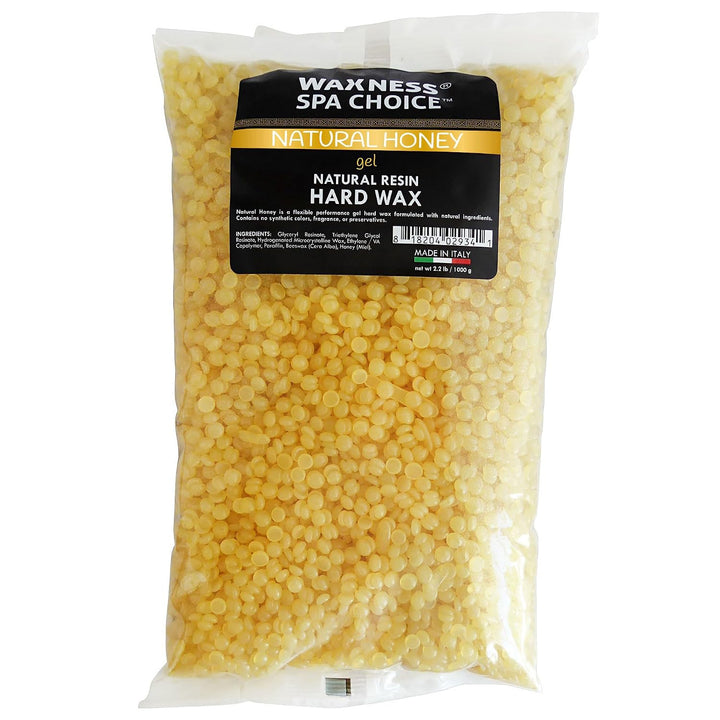 Waxness Spa Choice - Cuentas de cera dura de gel de miel natural, 2...