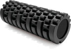 Rodillo de espuma fuerte 321 – Masajeador de tejido profundo de densidad media para masaje muscular y liberación de puntos miofascial, con eBook 4K