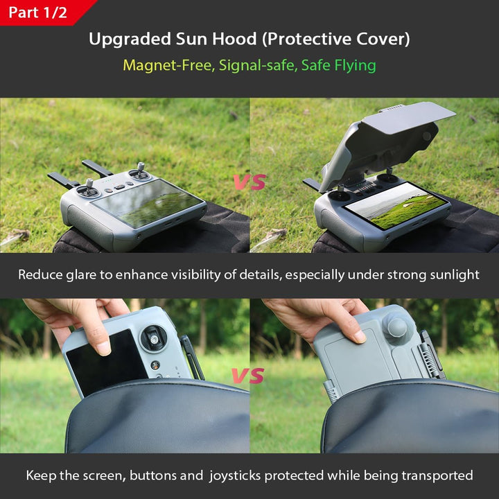 Arzroic RC 2 - Kit de protección para el sol con cordón para el cue...