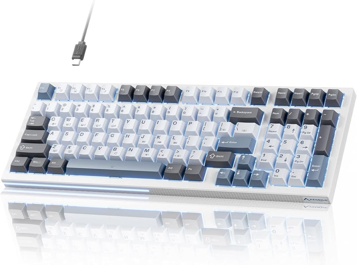 KEMOVE K98SE Teclado mecánico para juegos, teclado programable con...