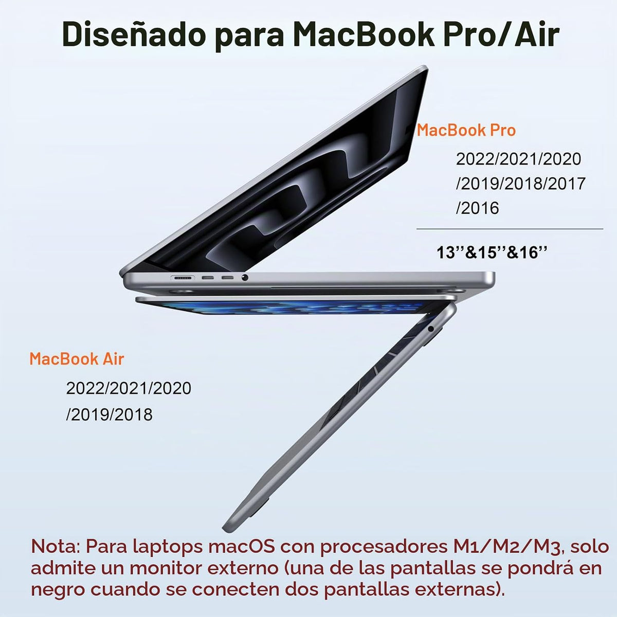 Estación de acoplamiento Selore para MacBook Pro Air, Hub USB C par...