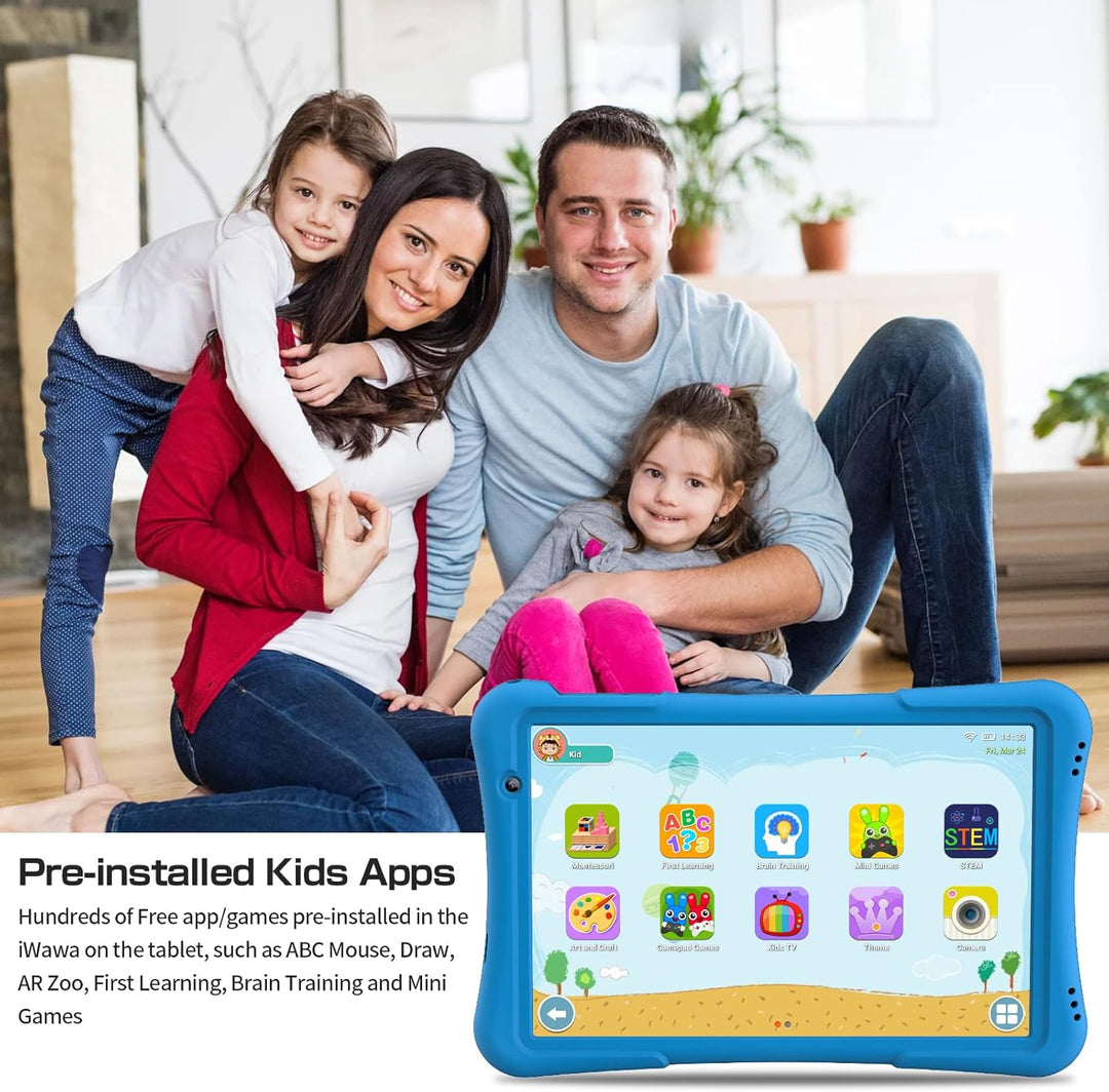 PRITOM Tableta para niños de 10 pulgadas Android 14, 32GB, Quad-Cor...