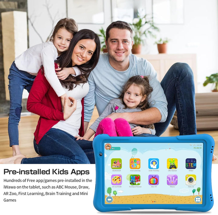 PRITOM Tableta para niños de 10 pulgadas Android 14, 32GB, Quad-Cor...